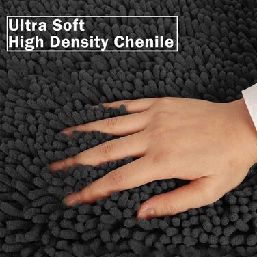 Килимки для ванної RUN HELIX, комплект з 3 шт. , комплект килимків для ванної кімнати, нековзні килимки та килимки для ванної, що миються, комплект для душу, ванни, декор для туалету (темно-сірий) темно-сірий 40 x 60 50 x 80 50 x 50 см (прямокутний)