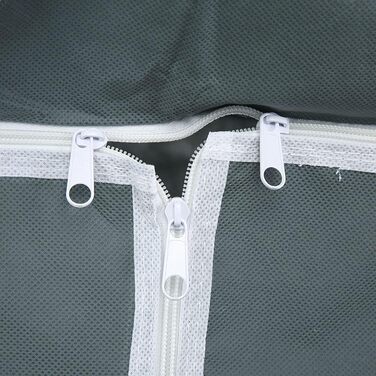 Тип на блискавці, неткане полотно, шафа, полиця, органайзер для зберігання, товстий, міцний, легкий, вологостійкий, для спальні, (сріблясто-сірий)