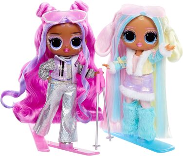 Сюрприз Модна лялька Tweens Winter Snow - Вайолет Сноу з лижами, що змінюють колір, та 10 холодними модними речами та аксесуарами, подарунок для дітей віком від 4 років