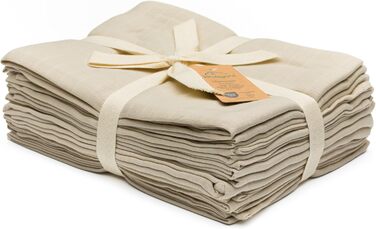 Муслінові пелюшки Kindsgard бежеві 70 x70 см - В упаковці 10 шт. - 100 бавовна - Дитячі муслінові тканини - Бавовняні пелюшки - Ід