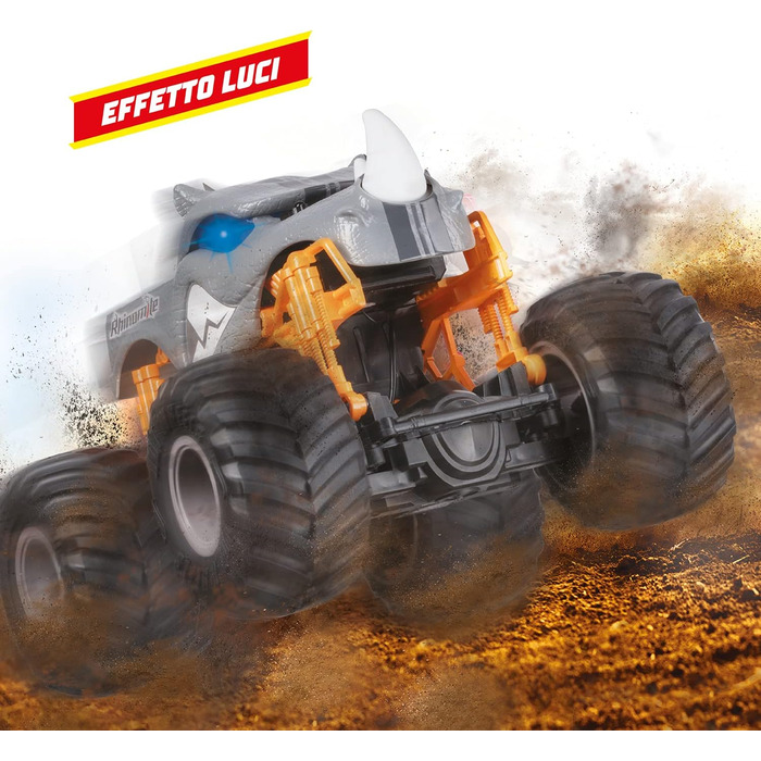 Позашляховик-монстр на радіокеруванні Mondo Motors 63684 зі світловими та звуковими ефектами, 20x28x23 см, пульт дистанційного керування, іграшка для дітей від 3 до 8 років, дизайн Hot Wheels