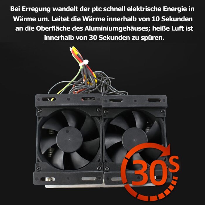 Нагрівальний елемент PTC 220V 1500W Керамічний повітряний нагрівач PTC, електроізольований керамічний термостат, високопродуктивний нагрівальний елемент PTC, PTCYIDU