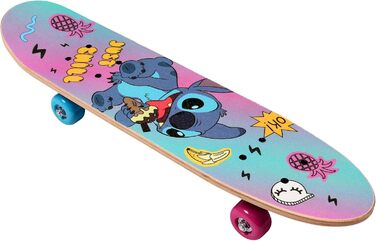 Дерев&39яний скейтборд Disney Stitch, 61 см, нековзний, легкий та стійкий, 20-50 кг