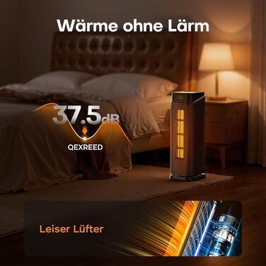 Тепловентиляторний обігрівач PTC потужністю 2000 Вт, енергозберігаючий з 4 режимами, режим енергозбереження ECO, коливання на 90, таймер 24 години, пульт дистанційного керування, тихий та потужний, захист від перегріву та перекидання для домашнього викори