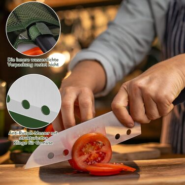 Набір похідного посуду E EASTSTORM з водонепроникною сумкою для кемпінгу, туризму та альпінізму, компактний та портативний, темно-зелений