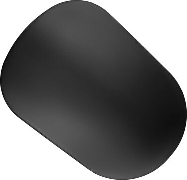 Металевий журнальний столик Spetebo, овальний, матово-чорний - 35 x 25 см - Журнальний столик у стилі бістро - Стіл для вітальні, декоративний столик, підставка для рослин, телефонний столик, столик для зберігання речей, декоративний столик у вигляді стоя