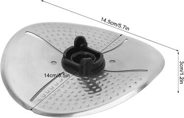 Кришка ножа, Кришка леза для кухонних машин Захисна кришка головки різака з нержавіючої сталі Захисний чохол для Thermomix Tm5 Tm6 Tm31, 6