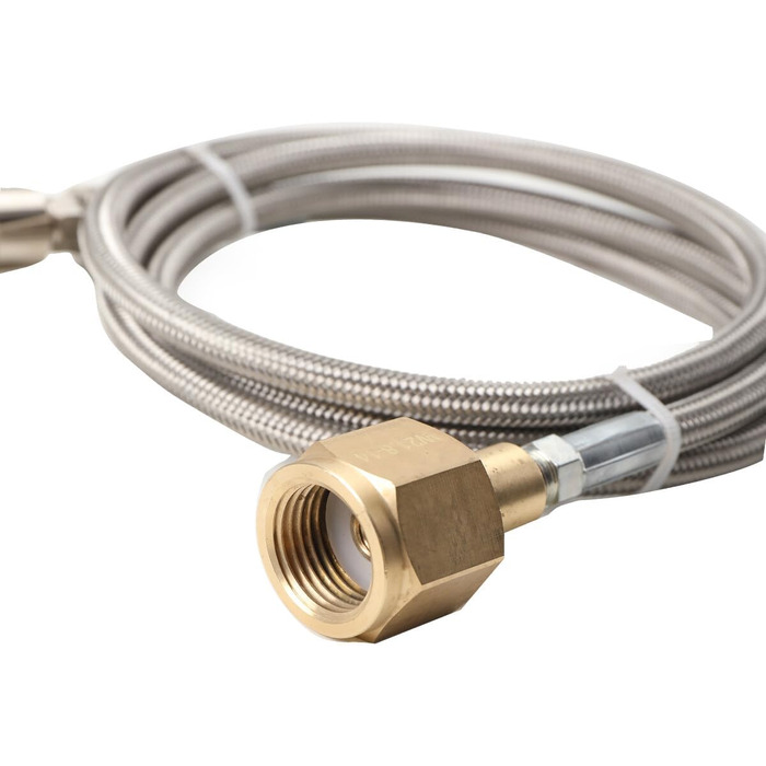 Адаптер Cozyel CO2 Шланг високого тиску для домашніх карбонаторів води Grohe Blue Передача CO2 для підключення до більших балонів CO2, балон з вуглекислим газом Шланг CO2 для виробника соди Шланг для передачі 1,5 м 1