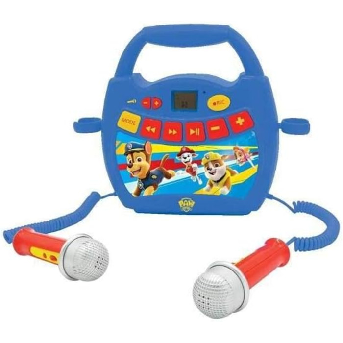Цифровий плеєр Lexibook Paw Patrol MP300PAZ, караоке з 2 мікрофонами