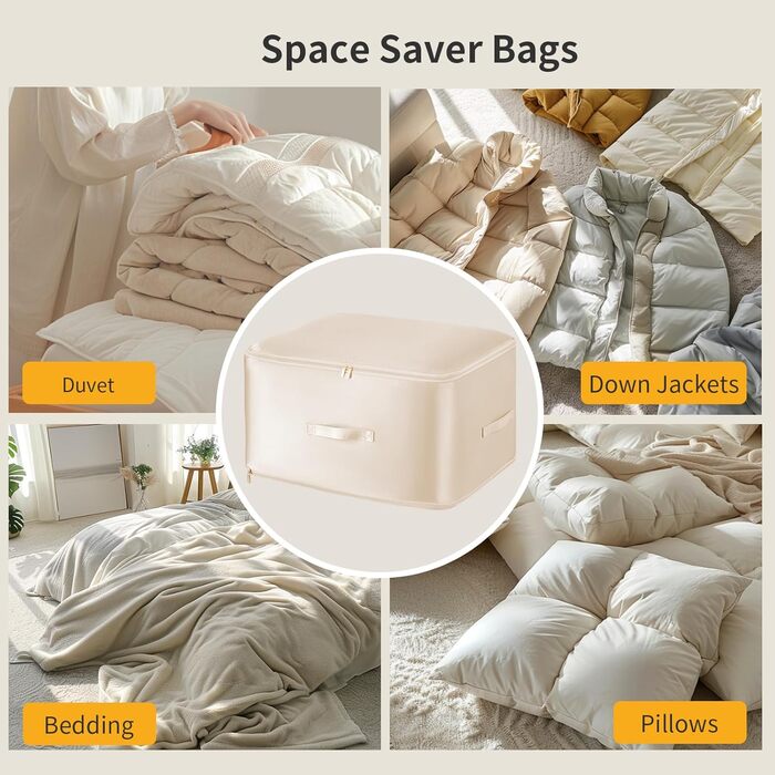 Мішки для зберігання простирадл - Ящики для зберігання білизни на блискавці, мішок для зберігання одягу, шафа, органайзер з посиле