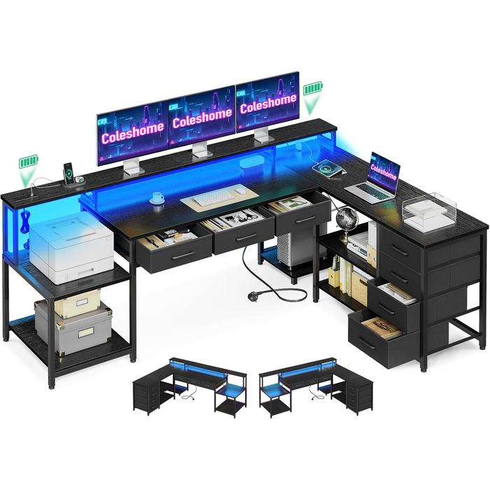 Ігровий стіл Coleshome, 199,5 x 145,5 см, метал / дерево / тканина, чорний