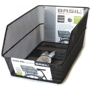 Велосипедний кошик Basil Cento WSL Чорний, 45 x 31 x 22 см Одинарний