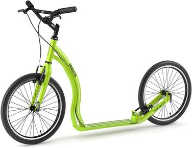 Самокат Yedoo Dragstr - до 150 кг, самокат з пневматичними шинами 20/20 - самокат для дорослих з алюмінієвого сплаву з регульовани