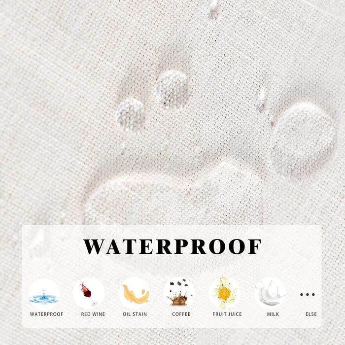 Миється Водонепроникна Скатертина Бавовняна Прямокутна Скатертина Елегантна скатертина з льону 140х180 см для домашньої кухні Обід