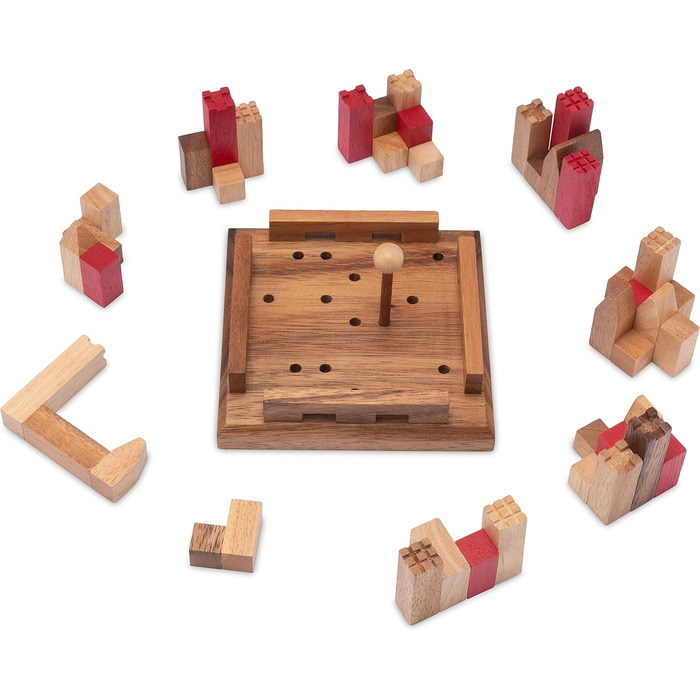 Дерев&39яна логічна гра з багатьма варіаціями гри, 3D Puzzle - Brain Teaser - Brain Teaser - Patience Game -