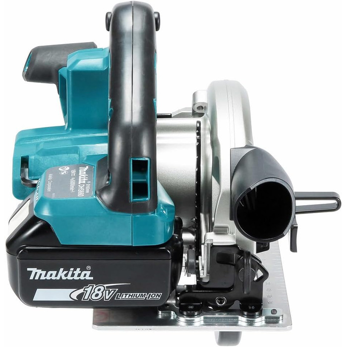 Акумуляторна ручна циркулярна пила Makita DHS660RTJ 57 мм 18 В 5,0 Ач, 2 акумулятора зарядний пристрій у кейсі MAKPAC Colourful Si