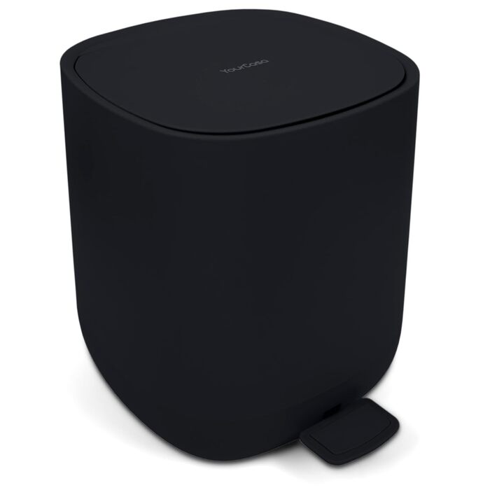 Відро для сміття у ванній кімнаті 5 л - Елегантний дизайн - Ванна кімната невелика - Косметичка - з кришкою та плавним закриттям -