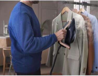 Парова прасувальна станція Tefal GV9820 Pro Express Vision Розумне світлодіодне підсвічування праски Потужний тиск 9 бар 180 г/хв.