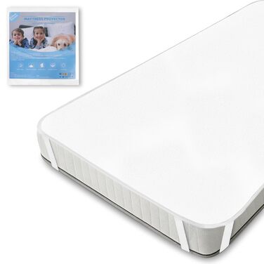 Наматрацник 140x200 см Molton - Виготовлений зі 100 бавовни, дихаючий, зручний наматрацник, біла бавовна 140x200 см