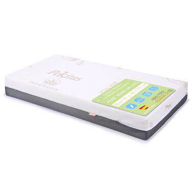 Матрац-колиска PEKITAS для сну, 90 x 40 см, товщина 10 см, гібридний, двосторонній, знімний чохол, можна прати, жорсткий, стабільний, дихаючий, захист від утоплення, для новонароджених