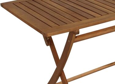 Садовий стіл DEGAMO Складаний стіл Tobago 70x120 см прямокутний, оброблений акацією, сертифікований FSC