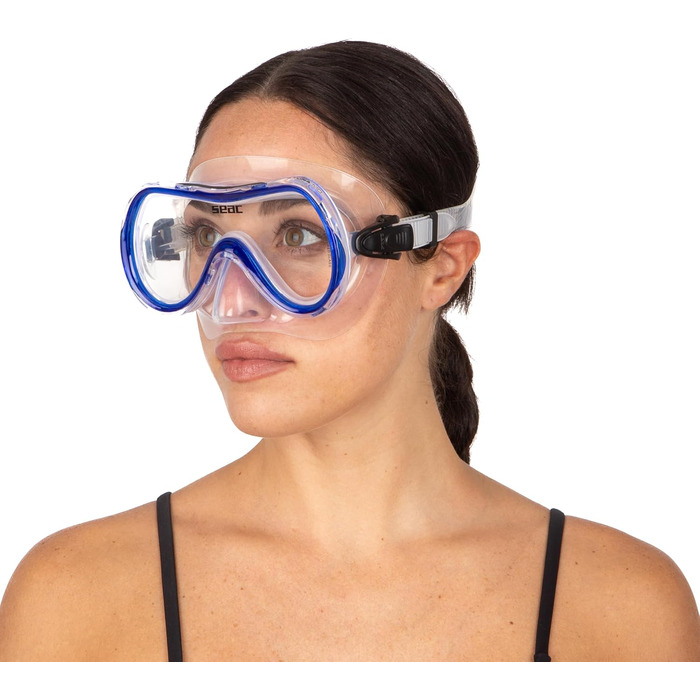 Комплект з маскою Salina та силіконовою трубкою для дорослих та підлітків, один розмір, прозорий/синій