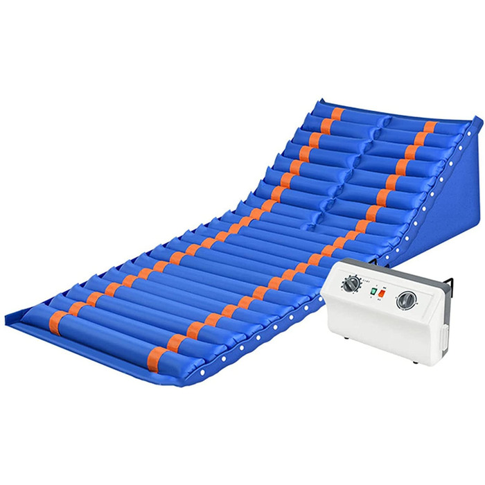 Протипролежневий матрац FOOJO, матрац зі змінним тиском, функцією підйому та перекидання вліво/вправо, медичний надувний матрац для профілактики пролежнів та виразок під час декубіту