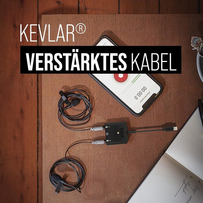 �DE SmartLav мікрофон для смартфона з роз'ємом TRRS для мовлення, кіновиробництва, створення контенту, запису голосу на місці та в