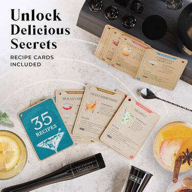 Професійний набір шейкерів для бармена Mixology 14 предметів для коктейлів   Martini (Jet Black)