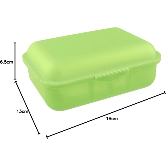 З роздільником Ланчбокс для сендвічів та їжі Контейнер для зберігання продуктів Герметичний контейнер Можна мити в посудомийній машині (лимонний)