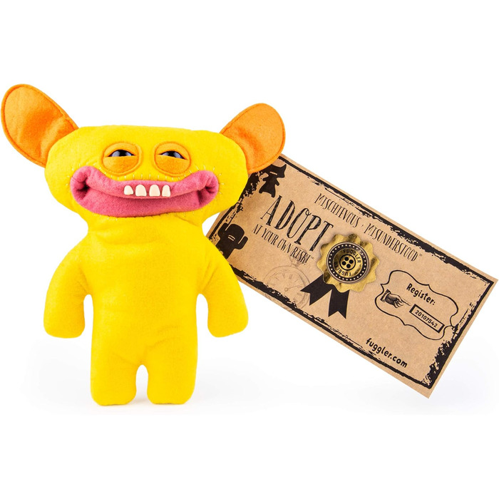 FUGGLER Funny Ugly Monster, плюшева іграшка, жовта