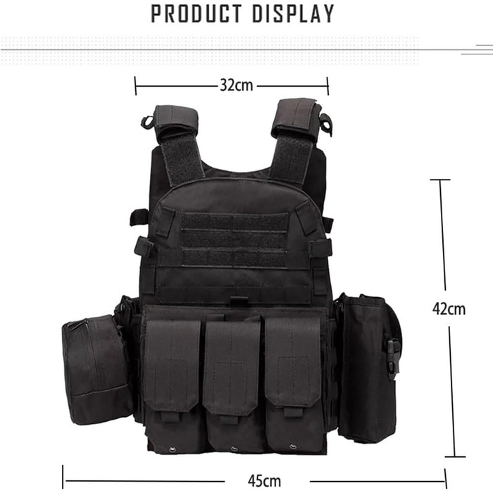 Тактичне спорядження TS TAC-SKY Airsoft Військовий тактичний жилет Molle Бойовий штурмовий бронежилет Тактичний жилет CS Відкритий одяг для мисливців (Колір ACU, Розмір Один розмір) Один розмір Acu