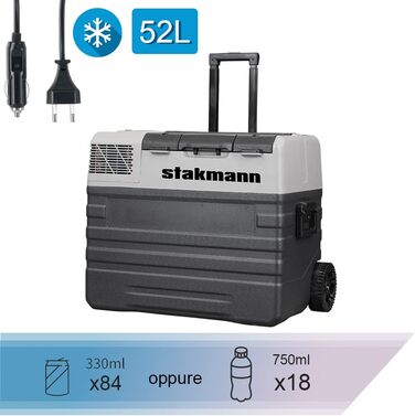 Переносний холодильник з компресором, 12 В, 220 В, холодильна камера на колесах, AC-DC 12/24 В, ідеально підходить для автомобіля,