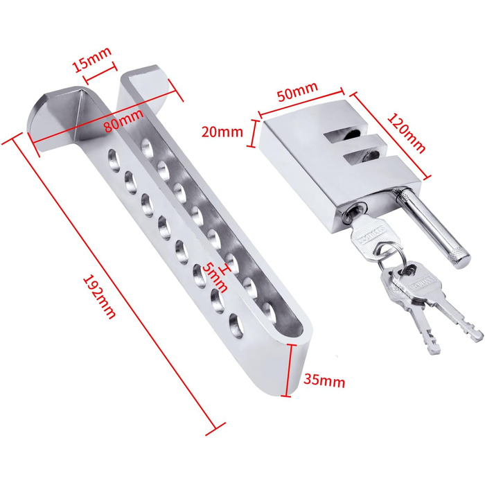 Замок педалі з нержавіючої сталі Автомобільний захист від крадіжки 8-болтовий замок педалі гальма Іммобілайзер Запобіжник Блокування гальм Захист від крадіжки