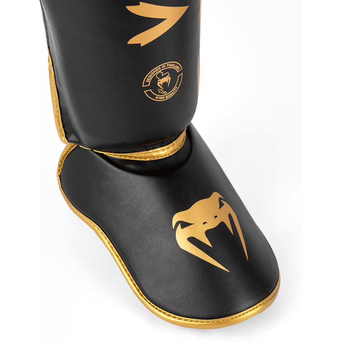Захисні чохли для гомілок Venum для дорослих Challenger 2.0 L чорні/золоті