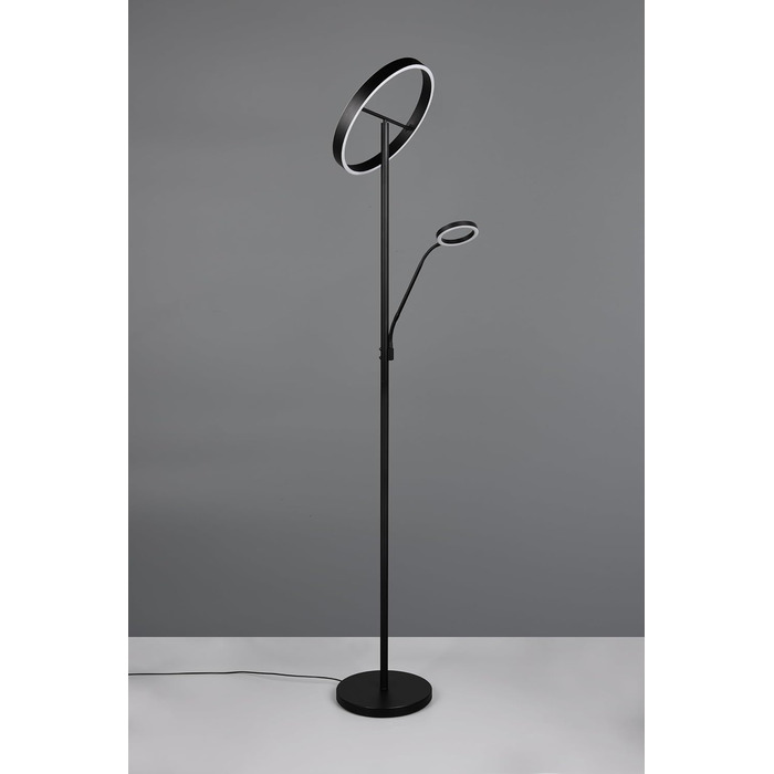 Стільник LED Trio Willis 449510232, матовий чорний метал, 39 5.5 Вт, регульована колірна температура, диммер