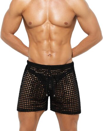 Чоловічі сітчасті шорти Casey Kevin, чорні, розмір L