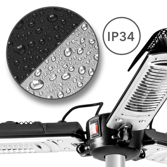 Обігрівач інфрачервоний Trotec IRS 2005 2000W Silver/Black (1410003922)