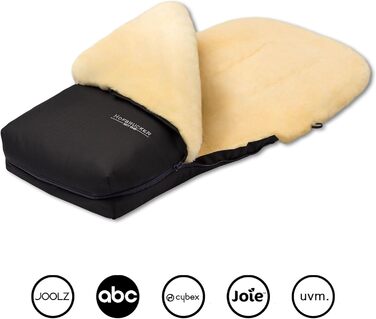 Муфта для ніг Hofbrucker з овечої шкіри Putzi для коляски, баггі/зимова муфта для ніг вітро- та водовідштовхувальна/тепла муфта дл