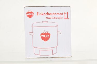 Машина для консервування WECK WAT 15 (емальована каструля для консервації, диспенсер для гарячої води, глінтвейн, з термостатом, з таймером, 29 літрів) 6830, чорний одинарний WAT 15