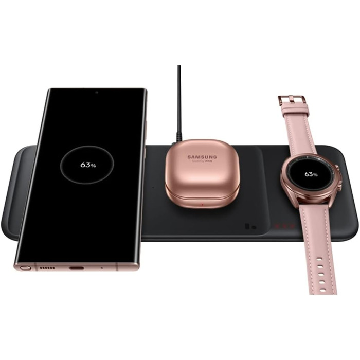 Бездротовий зарядний пристрій Trio, білий