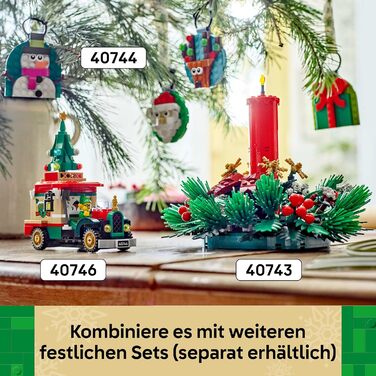 Конструктор LEGO Christmas Arrangement 40743 Різдвяна композиція, 433 деталі