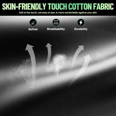 Ігрове крісло, ергономічне ігрове крісло - регульоване та поворотне ігрове крісло, з шарнірними підлокітниками, підставкою для ніг, поперековою опорою, шкіряним покриттям, ігрове крісло для кіберспорту/дому/офісу (чорний зелений) сірий