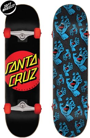 Скейтборд Santa Cruz Classic Dot 8.0" x 31.25" Black – оригінальний компліт 7-шаровий беріз, ABEC-5, чорний з класичною точкою