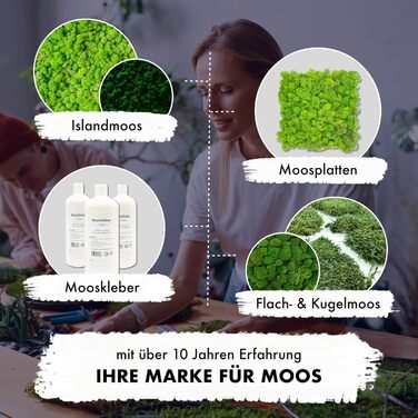 Мохові пластини GJS пластинчастий мох 100г/200г/500г справжні збережені, міцні килимки з моху для крафта, декоративний мох/плоский мох (пластинчатий мох, 100)