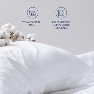 Наволочка 40 х 80 (Комплект з 2 шт. ) - 100 Джерсі Бавовна 150 г/кв.м Наволочки -Білі - Для подушки 40 х 80 см - Наволочка - Навол