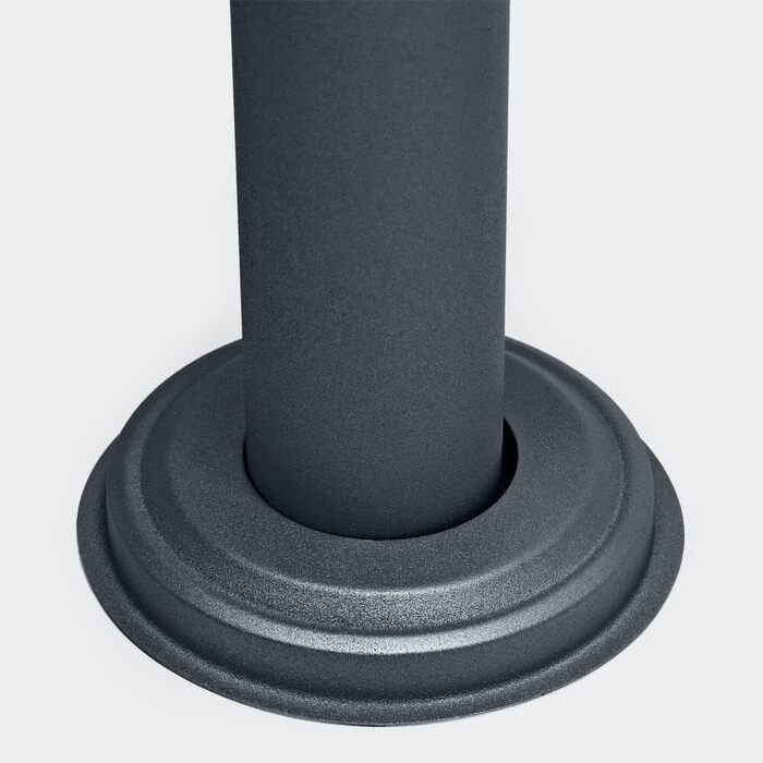 Окремостояча підставка для поштової скриньки Metzler з надійною основою та універсальним розміщенням, антрацит, стійка до атмосферних впливів, нержавіюча, сумісна з багатьма моделями, ідеально підходить для палісадників та відкритих майданчиків, антрацит,