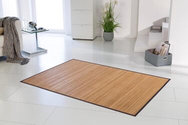 Килим DE-COMmerce з бамбука HIGHQ з бамбукової доріжки з бордюром, нековзний, 70x140 см