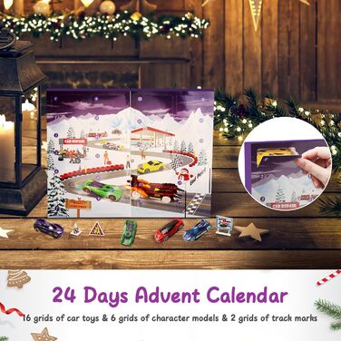 Адвент-календар Goffii Car Toy, 16 машинок