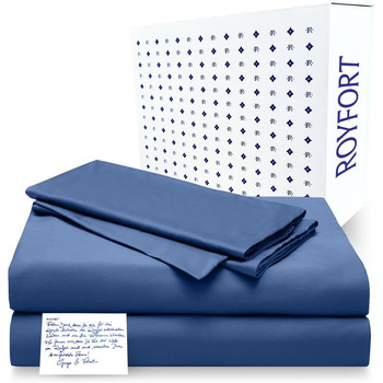 Комплект розкішної бавовняної постільної білизни ROYFORT - 3 шт. и Підковдра Prestige наволочка 100 органічна бавовна Унікально м'